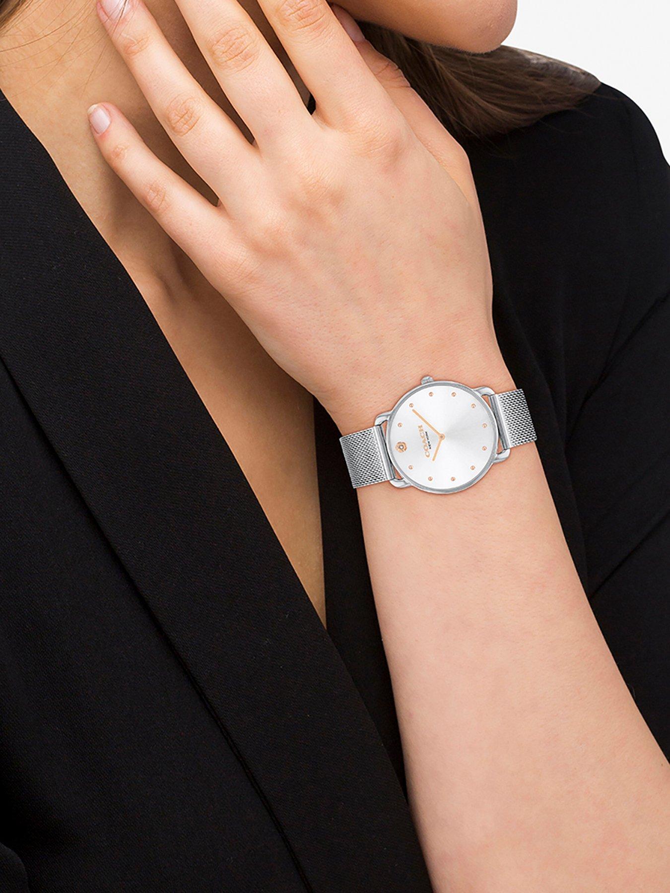 Image 5 of 5 of COACH Ladies Elliot Stainless Steel Mesh Watch