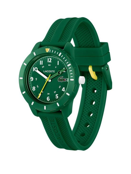 stillFront image of lacoste-kids-1212-green-silicone-watch