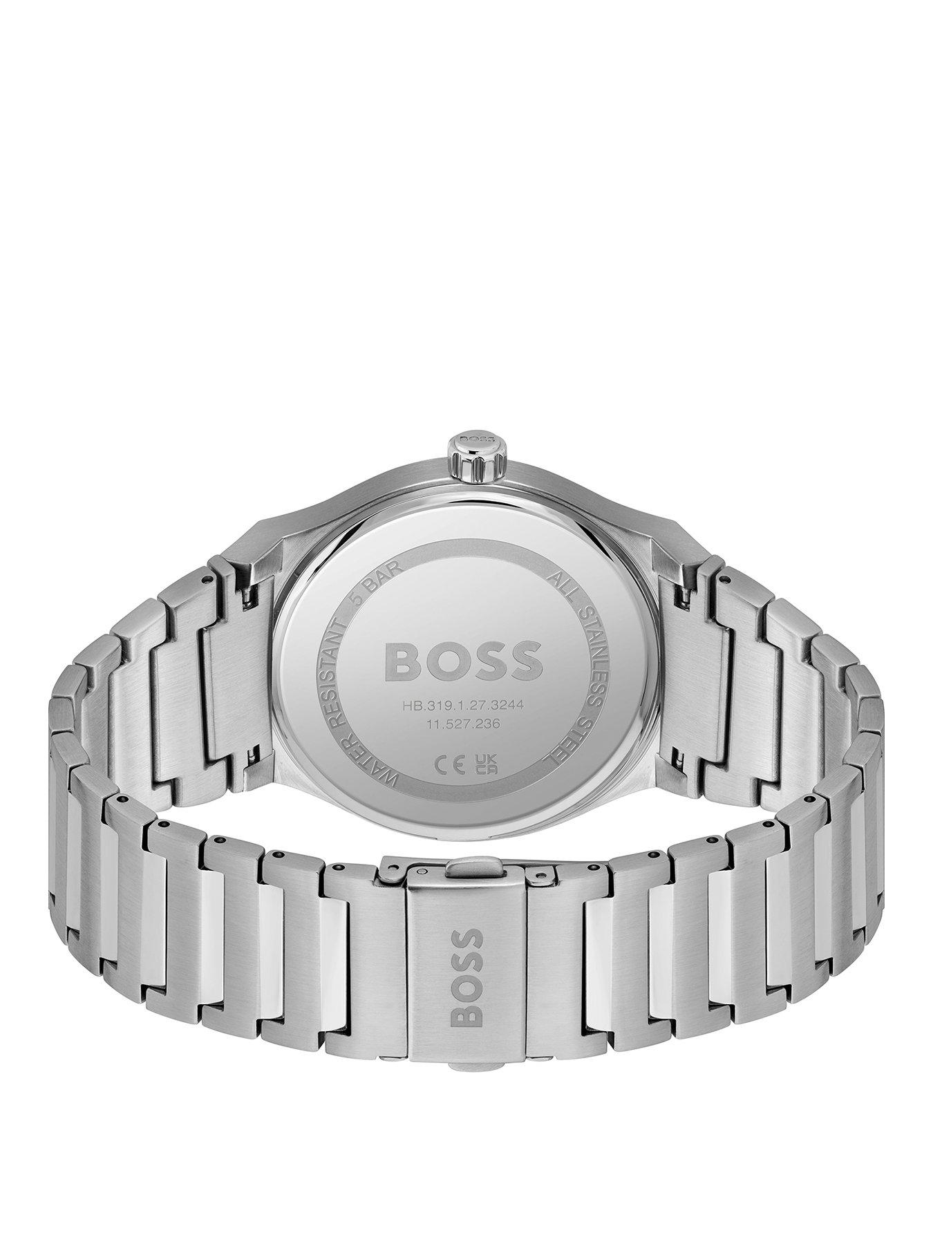 Image 2 of 6 of BOSS Gents CANDOR Stainless Steel Bracelet Watch with Blue Dial