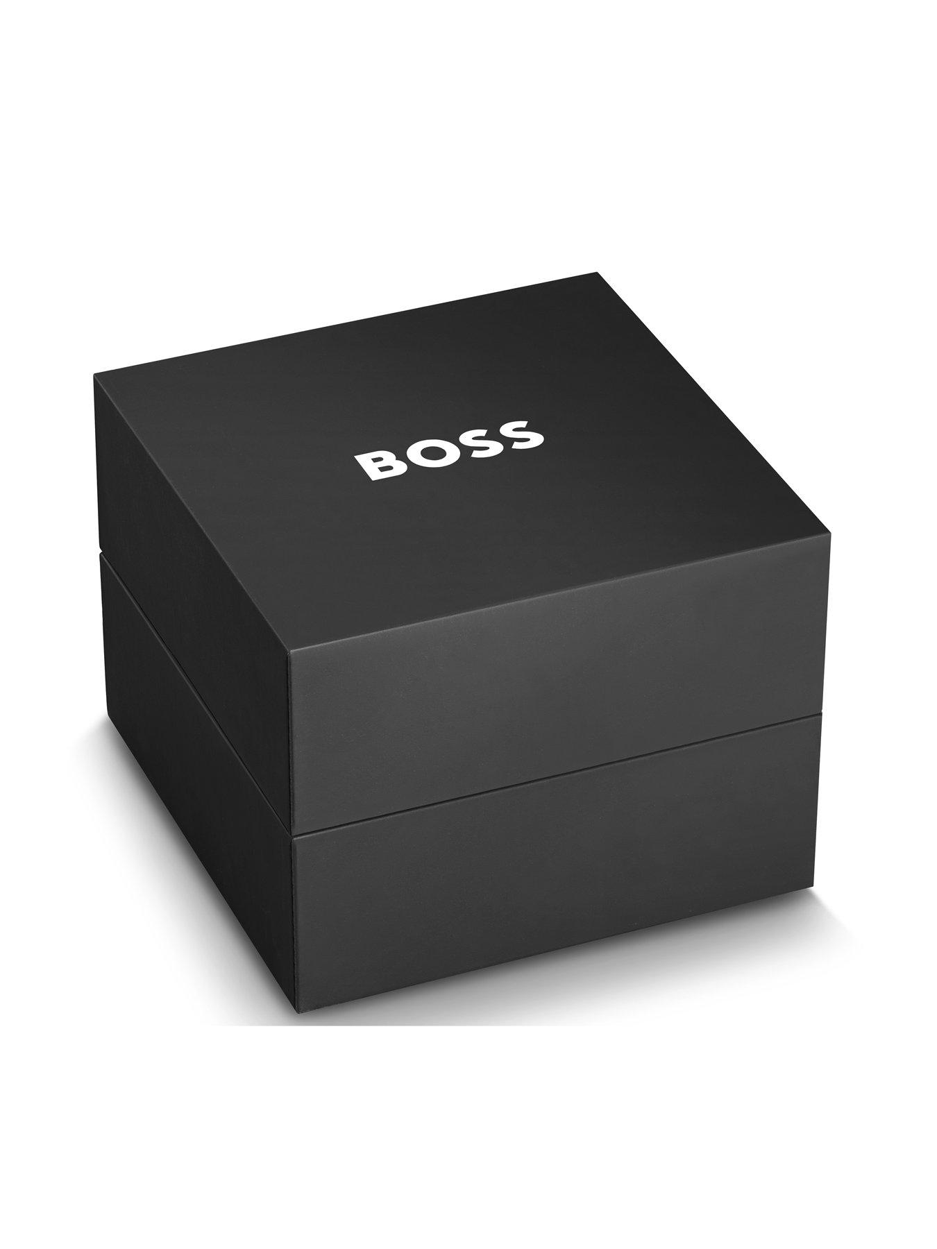 Image 4 of 6 of BOSS Gents TYLER Black IP Stainless Steel Mesh Bracelet Watch