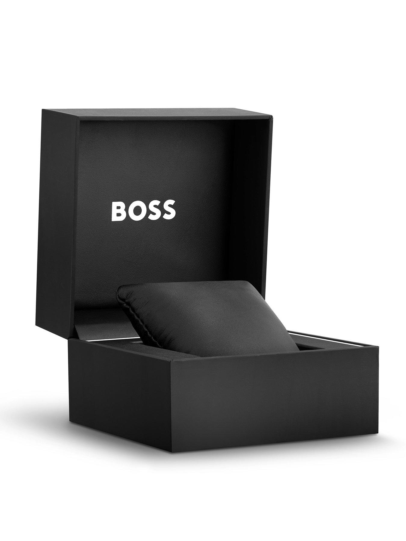 Image 5 of 6 of BOSS Gents TYLER Black IP Stainless Steel Mesh Bracelet Watch