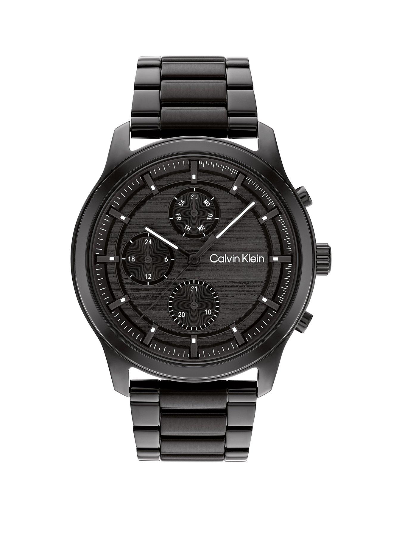 Calvin Klein Gents Calvin Klein Black IP Bracelet Watch
