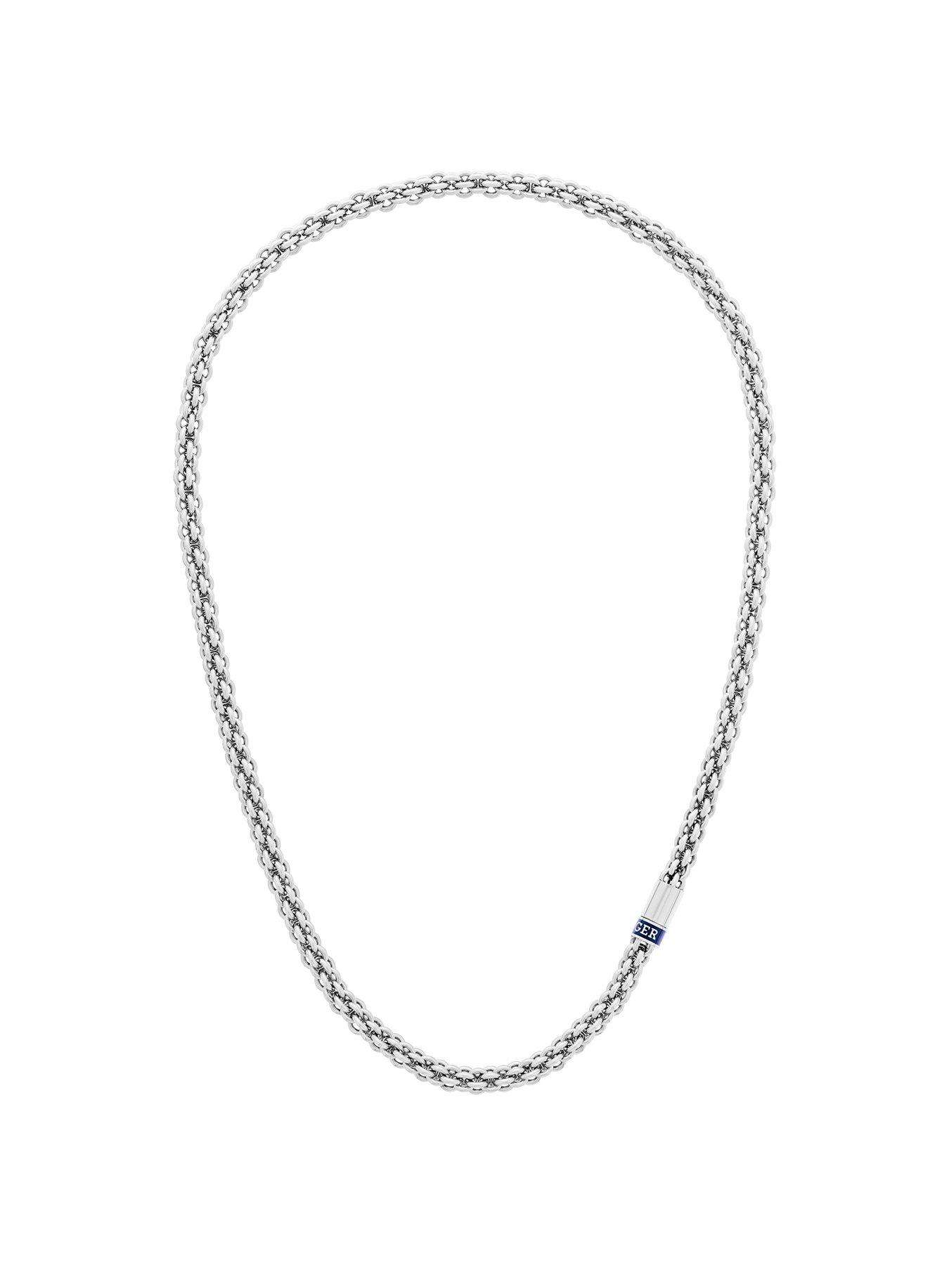 Image 2 of 5 of Tommy Hilfiger men's stainless steel chain necklace