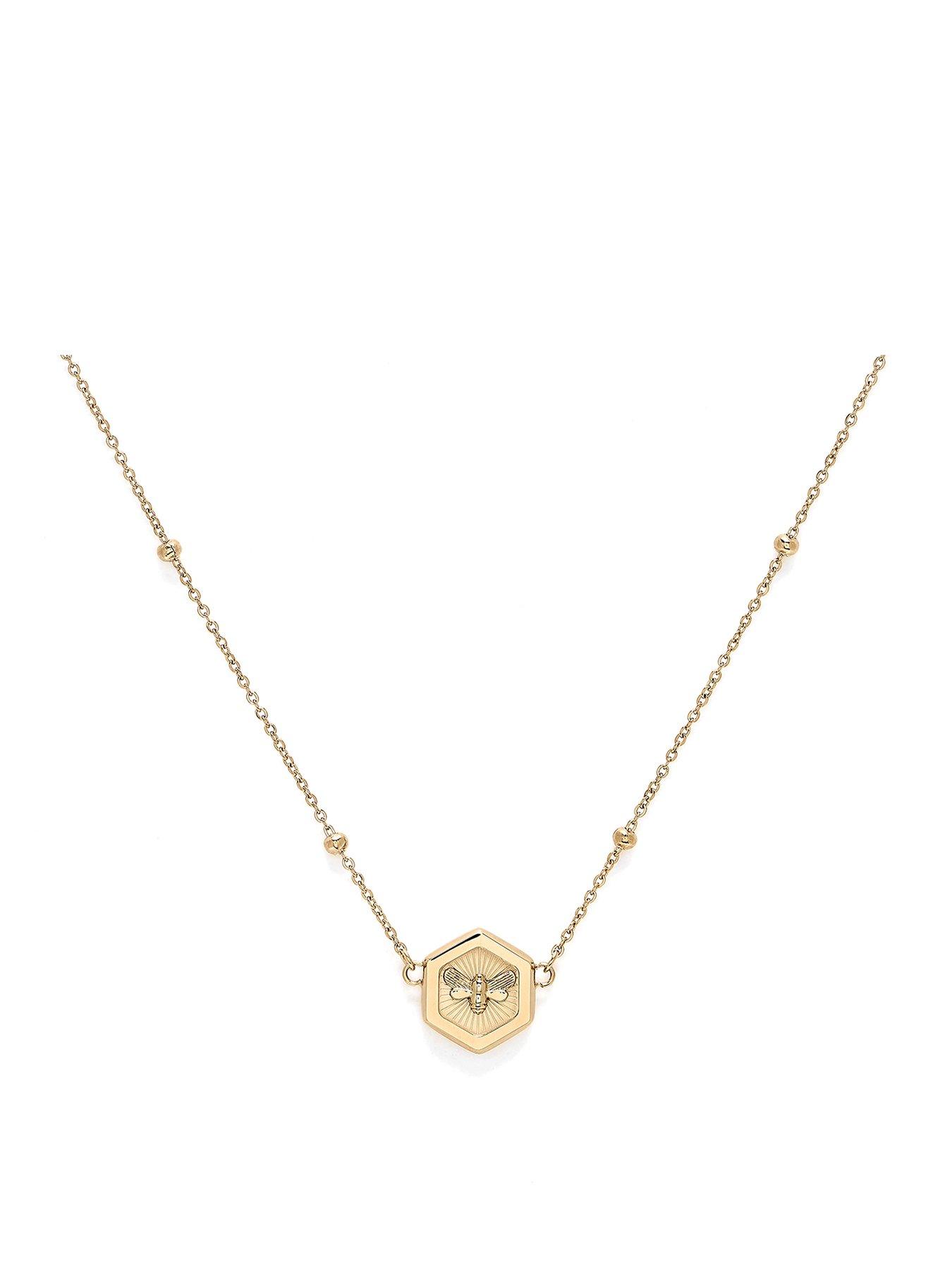 Product photograph of Olivia Burton Minima Bee Gold Pendant Necklace from very.co.uk