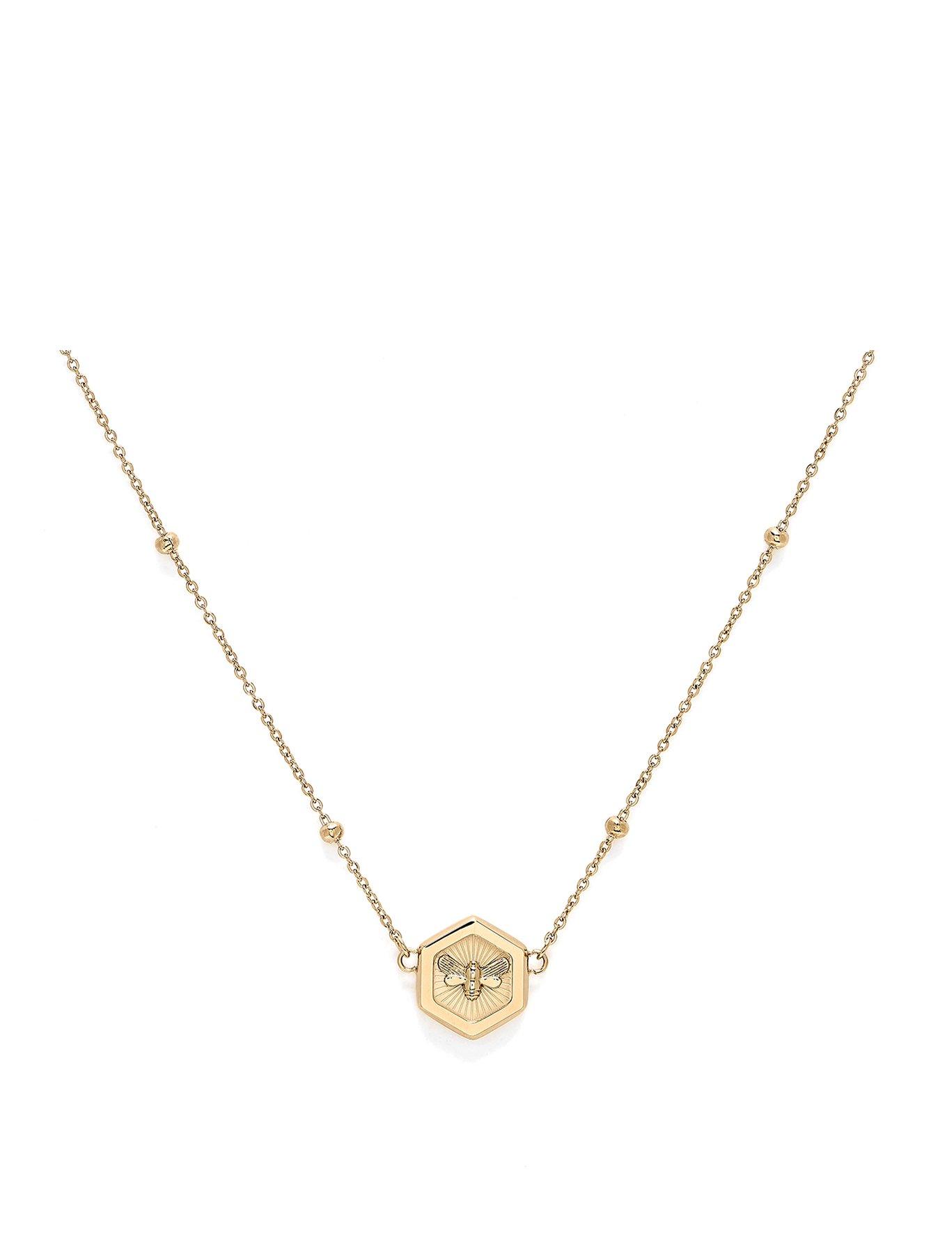 olivia-burton-minima-bee-gold-pendant-necklace