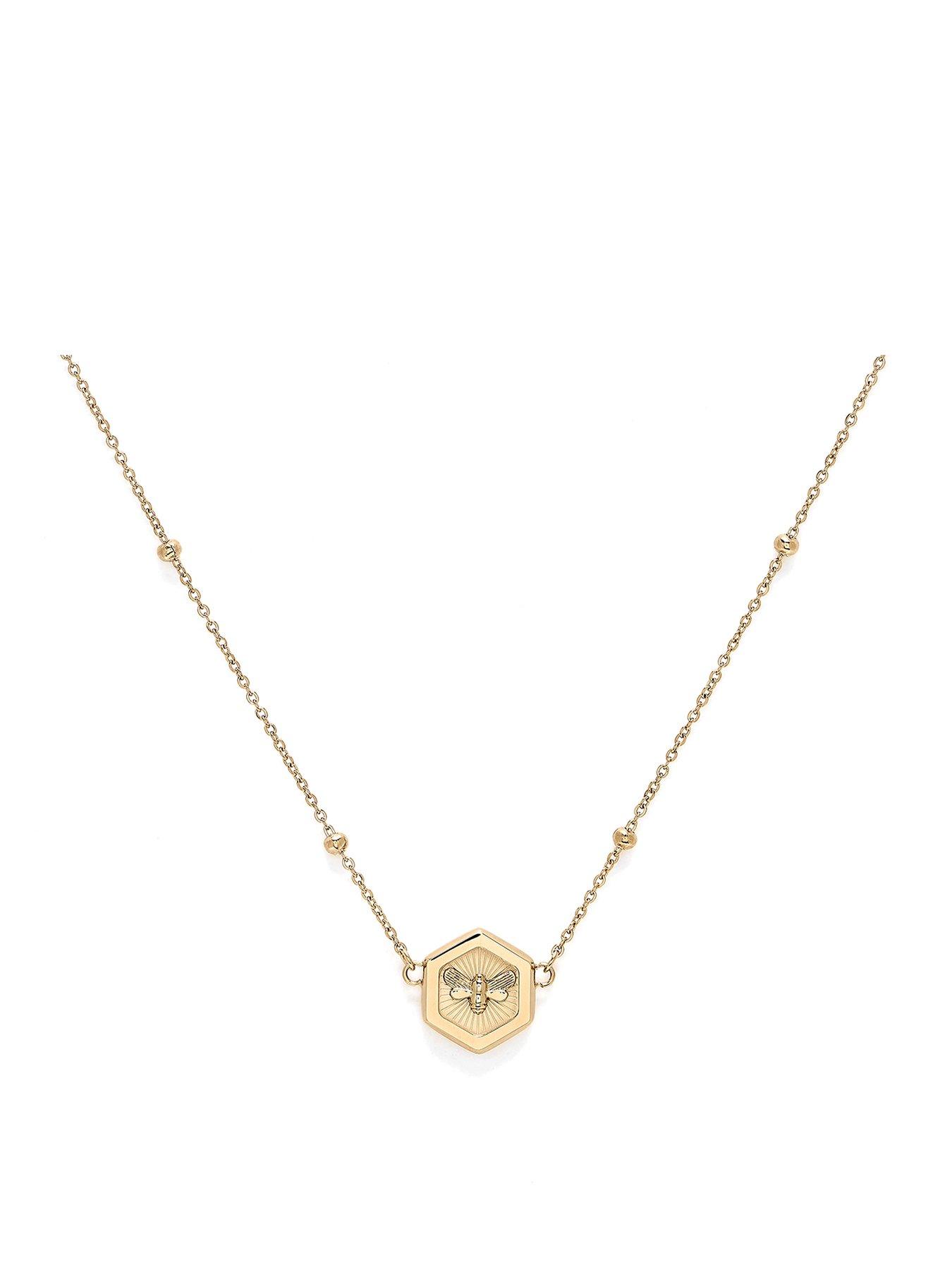 Olivia Burton Minima Bee Gold Pendant Necklace Very