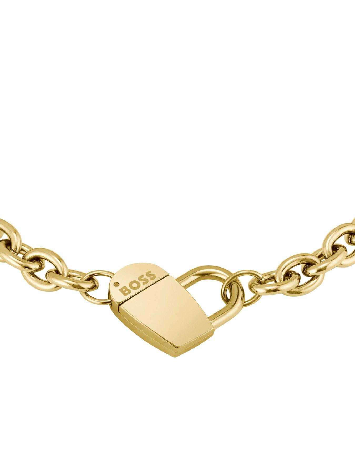 Image 2 of 5 of BOSS Ladies Dinya light yellow gold IP Bracelet