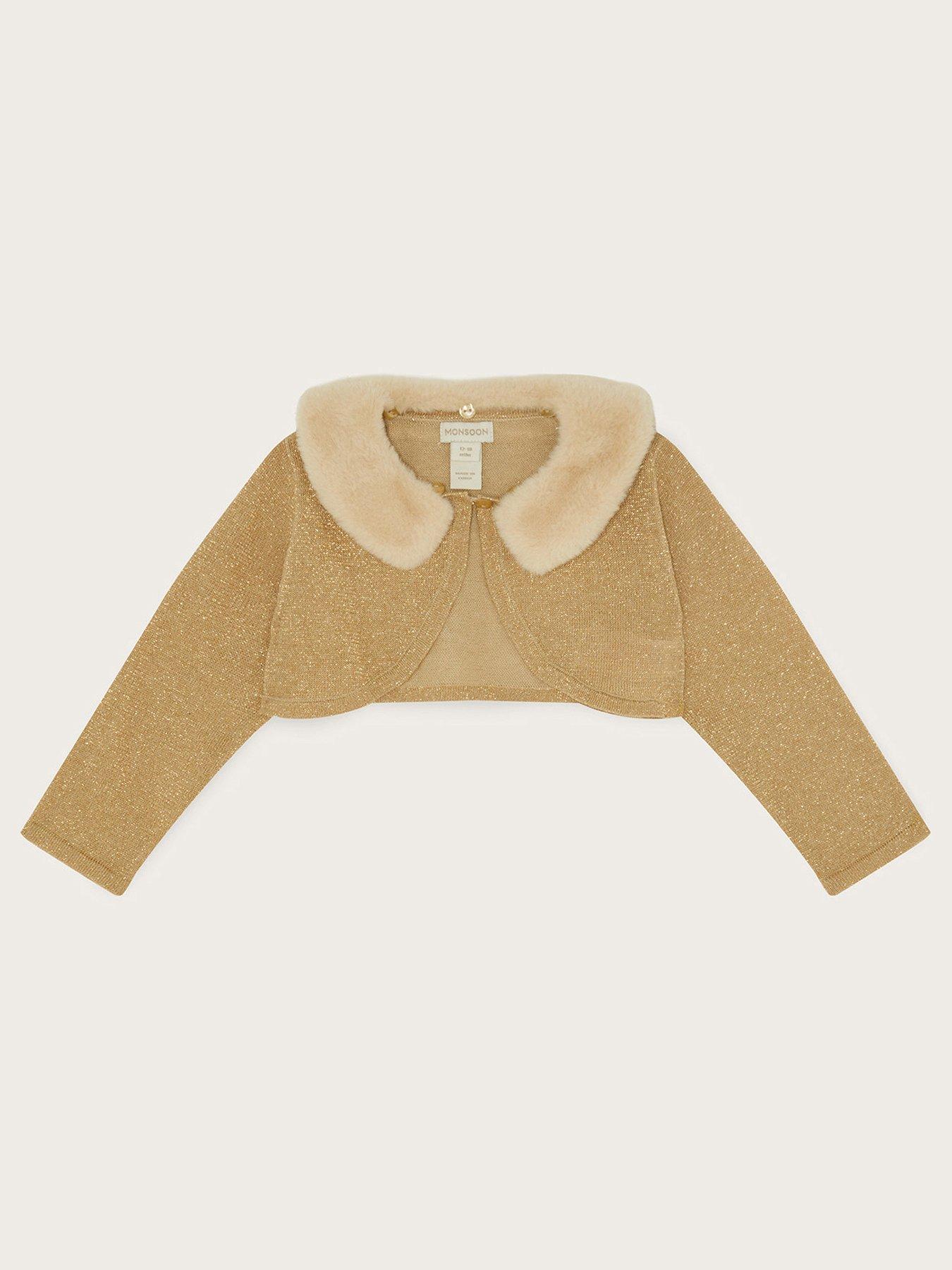 Kids gold cardigan best sale