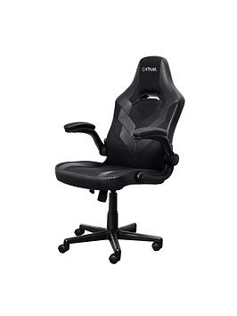 Product photograph of Trust Gxt 703 Riye Gaming Chair - Black from very.co.uk
