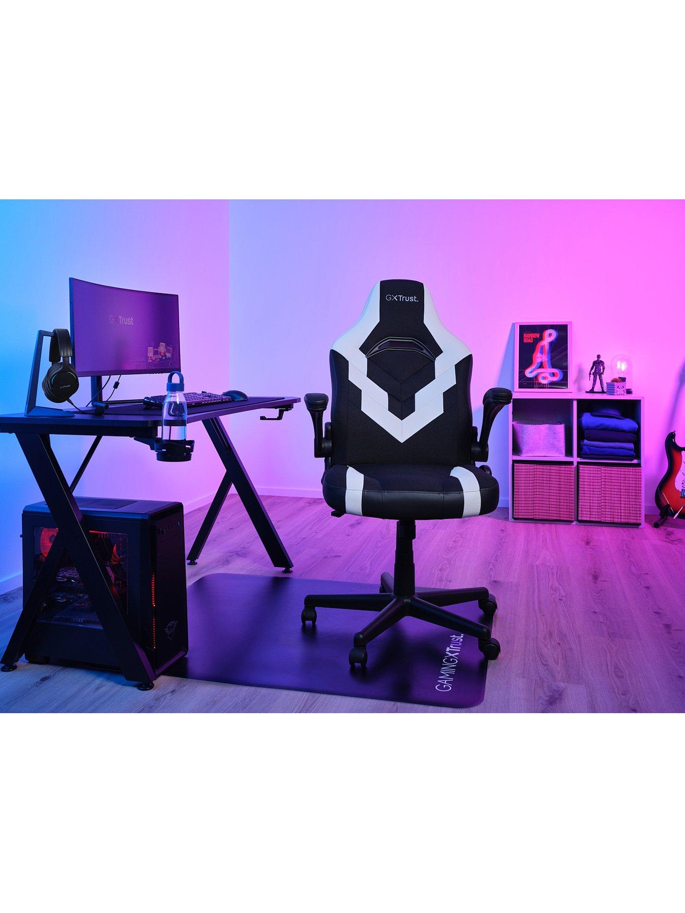 undefined GXT 703 Riye Adjustable PC Gaming Chair - White