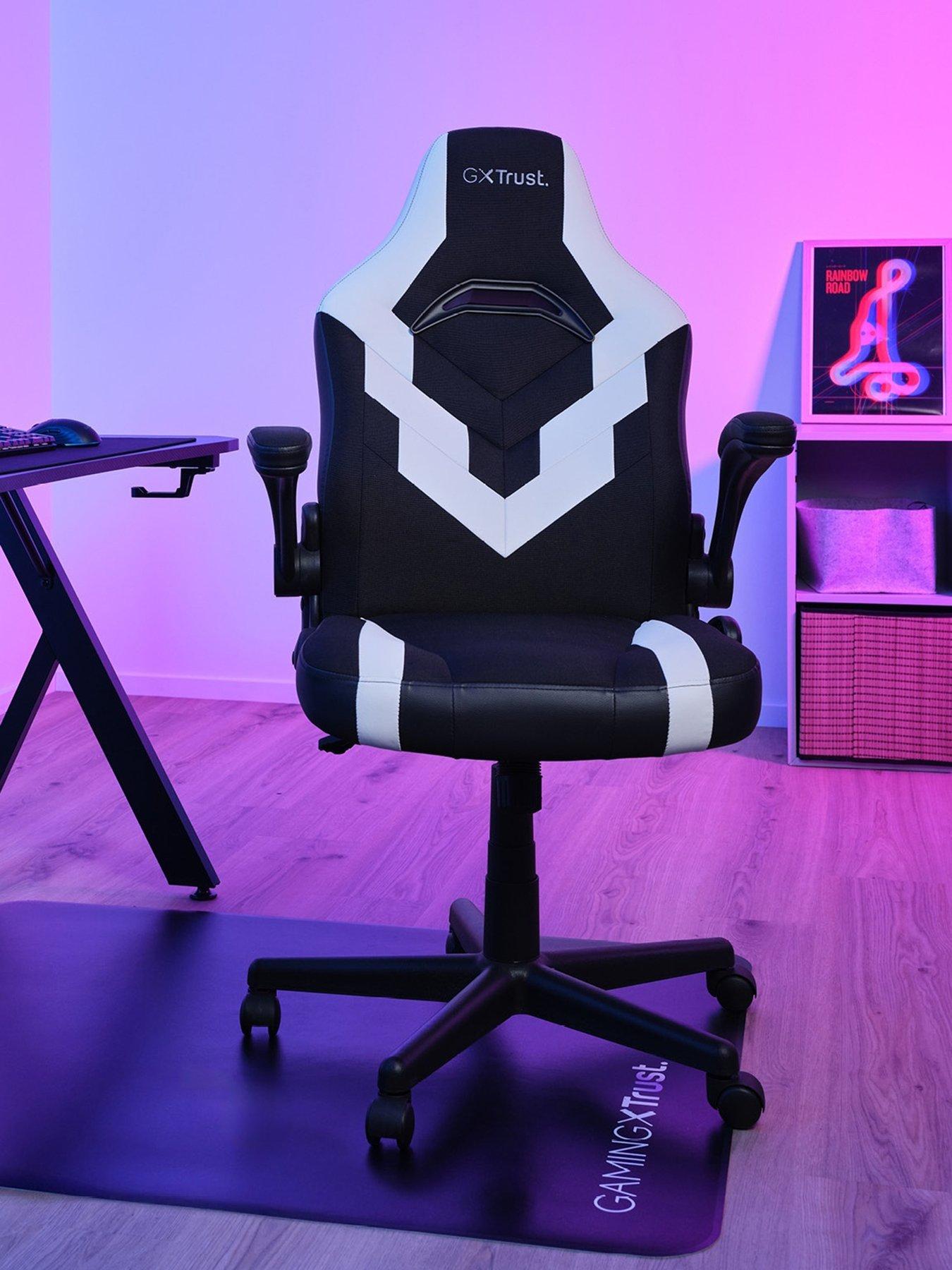 Image 1 of 8 of Trust GXT 703 Riye Adjustable PC Gaming Chair - White