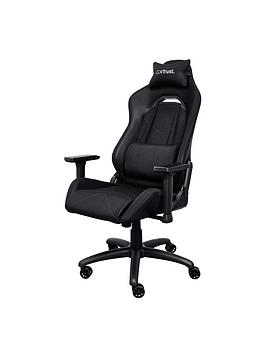 Product photograph of Trust Gxt 714 Ruya Adjustable Pc Gaming Chair - Black from very.co.uk