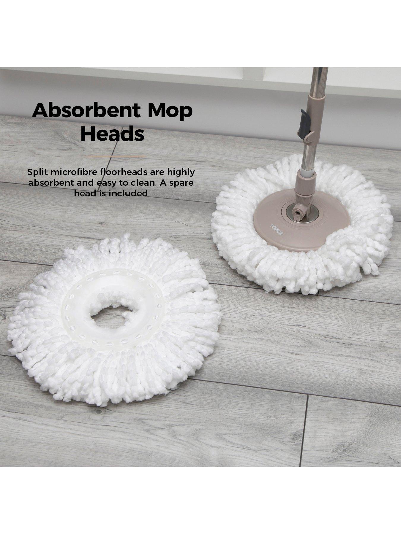 Mop And Bucket With Wringer Set 360° 3psc Microfiber