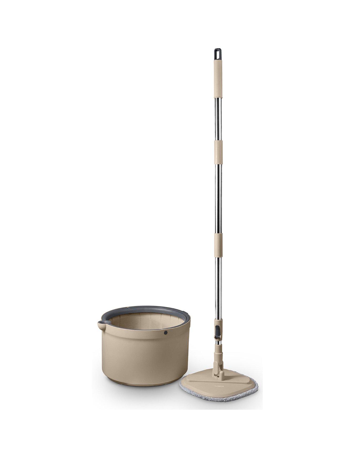undefined Cavaletto Duo Compact Spin Mop, Built-in Turbine, 2 Internal Containers, Latte  &  Grey,  T869009MSH