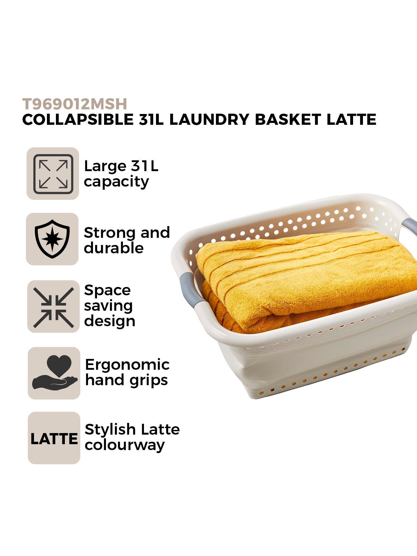 Tower Cavaletto 31Litre Collapsible Laundry Basket Very.co.uk