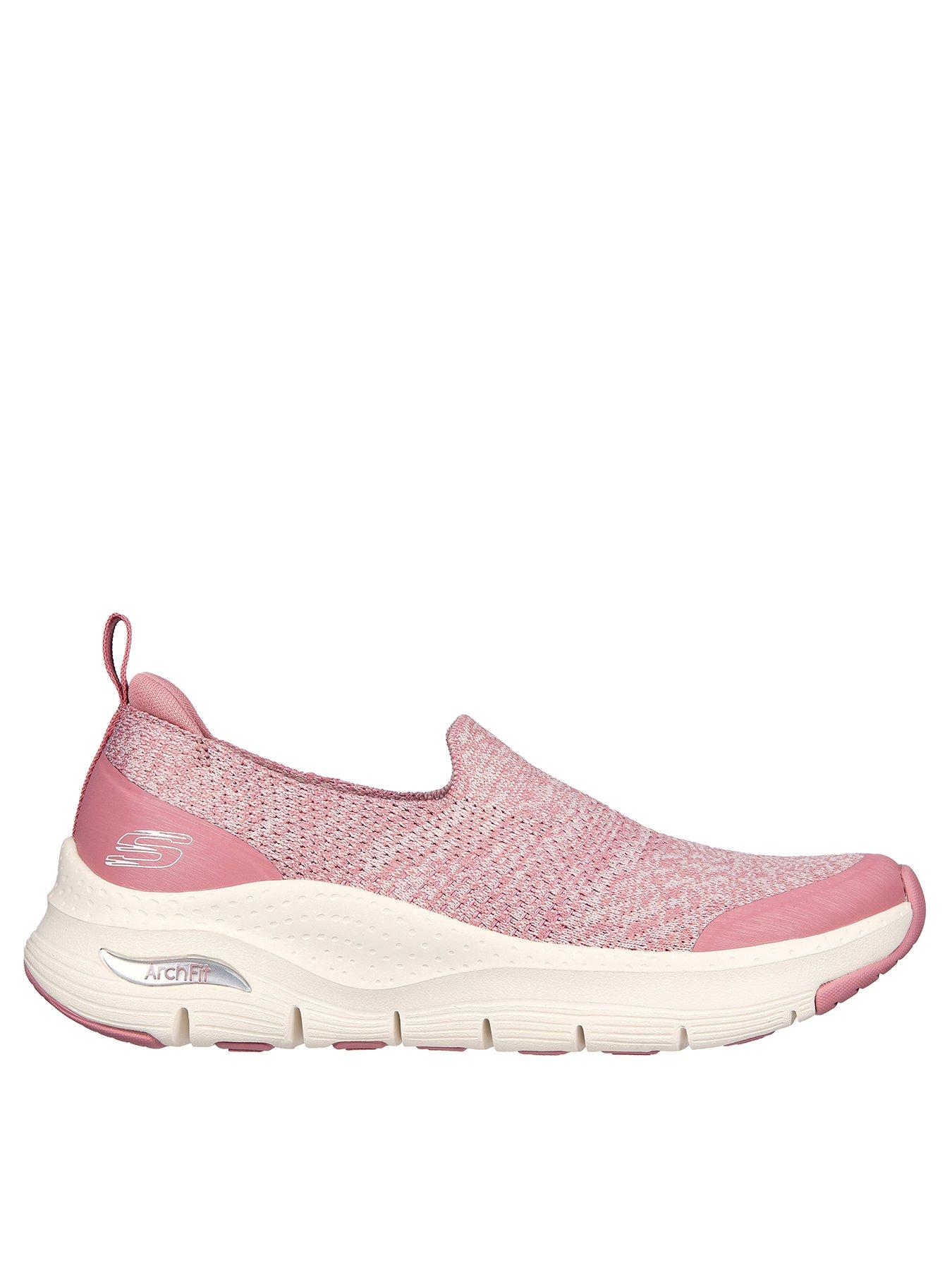 Skechers stretch knit womens on sale sneakers