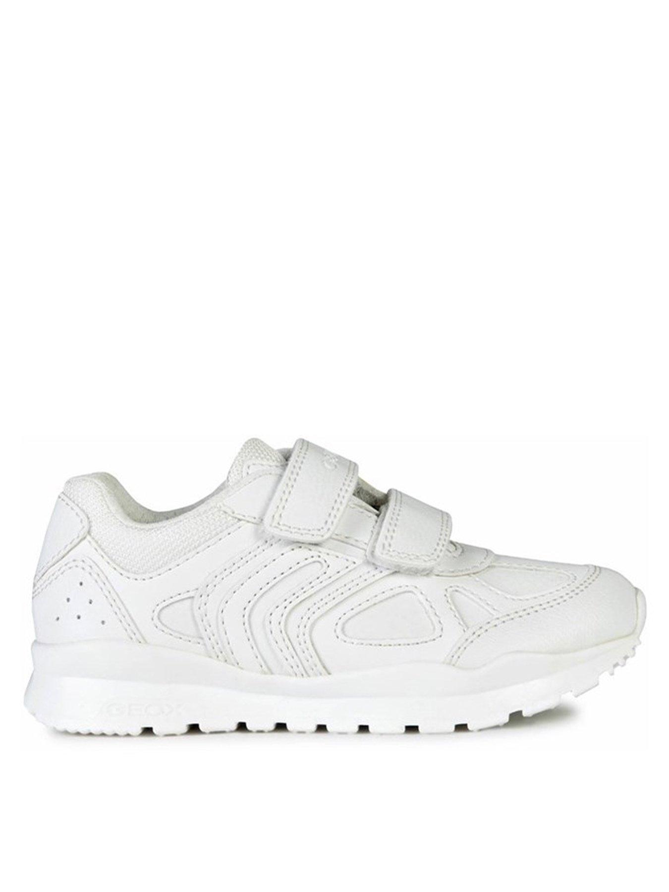 Image 1 of 5 of Geox Pavel Double Strap Trainer - White