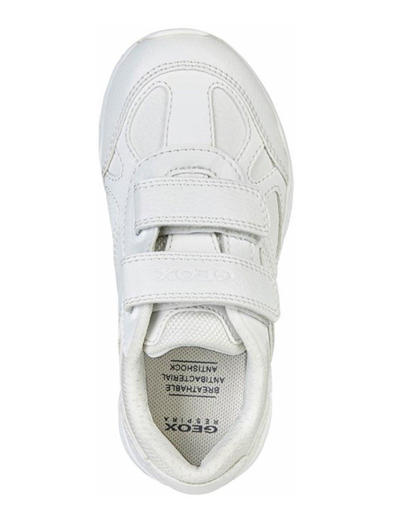 Image 4 of 5 of Geox Pavel Double Strap Trainer - White