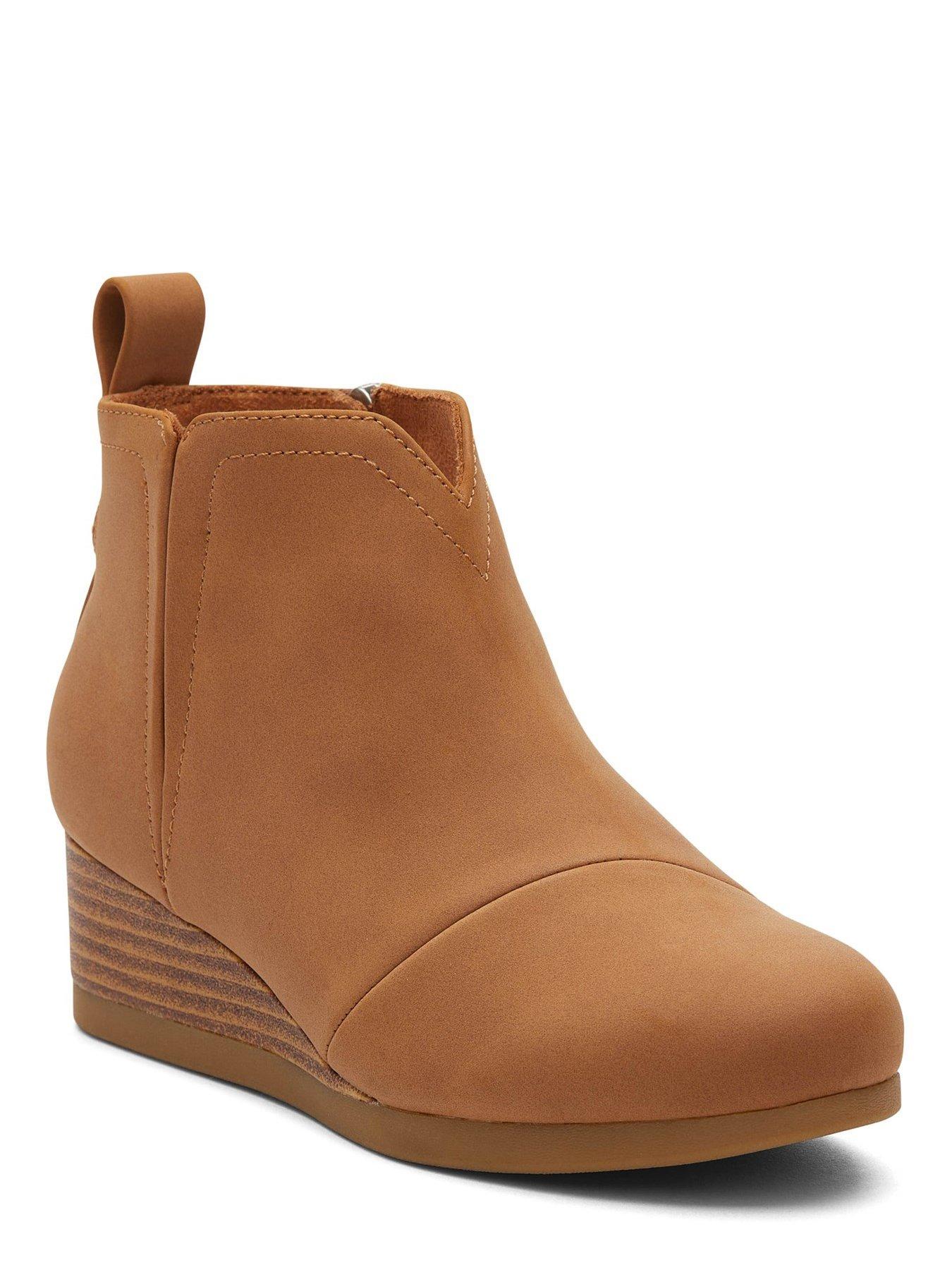 Tan wedge hot sale ankle boots uk