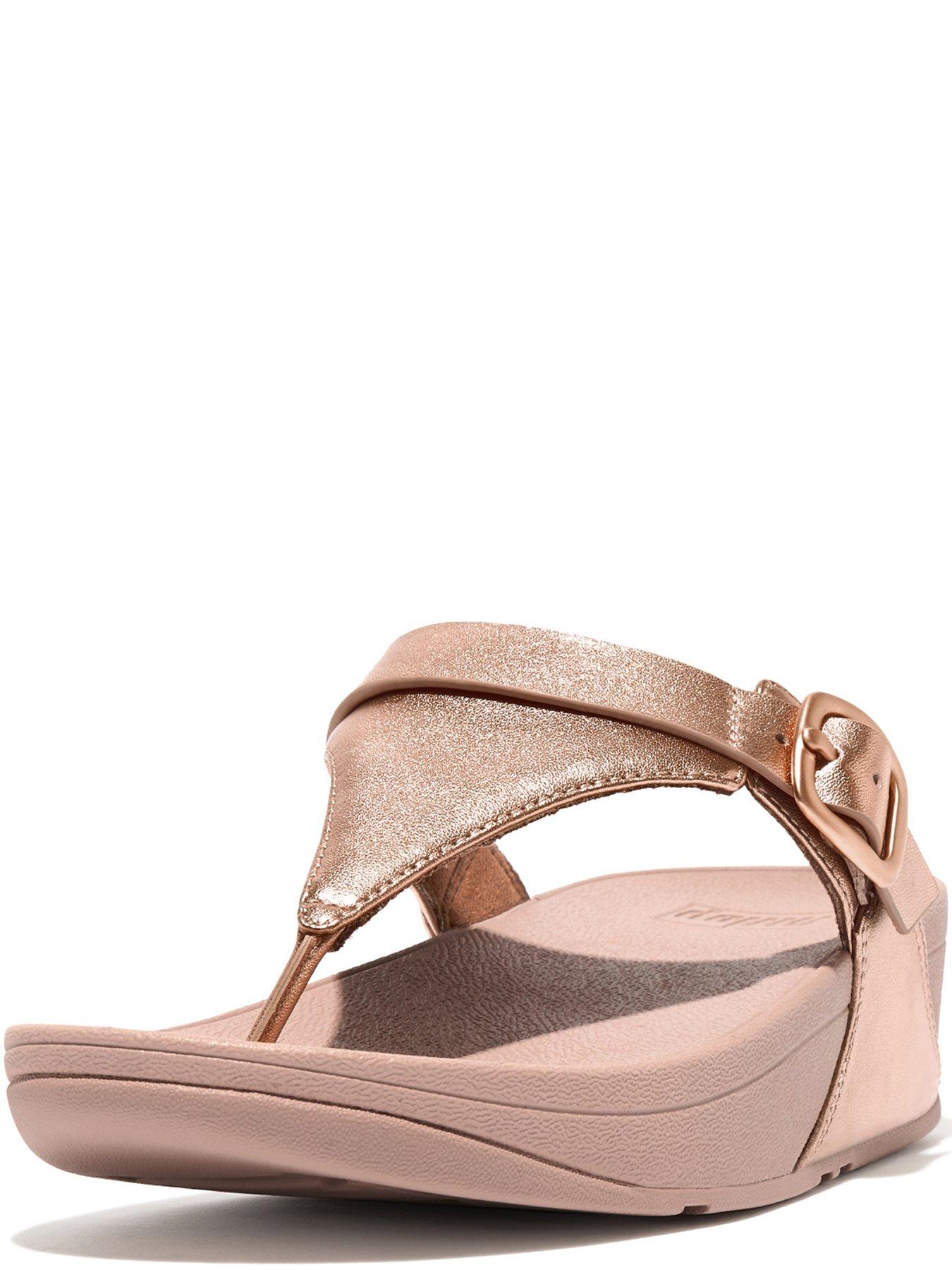 Rose gold toe sales post sandals