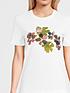  image of ps-paul-smith-floral-logo-t-shirt-white