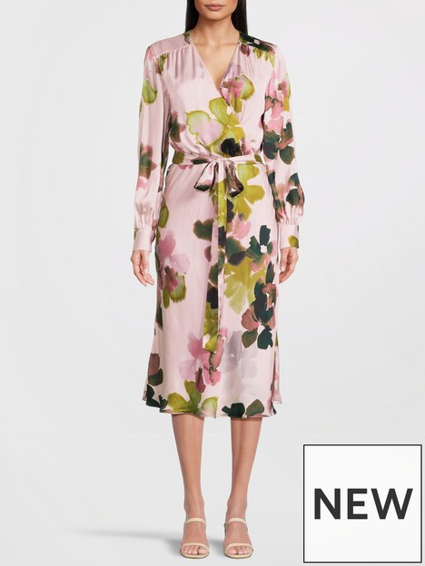 ps-paul-smith-long-sleeve-floral-wrap-dress-powder-pink