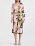  image of ps-paul-smith-long-sleeve-floral-wrap-dress-powder-pink