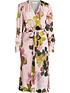  image of ps-paul-smith-long-sleeve-floral-wrap-dress-powder-pink