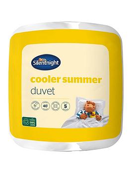 Product photograph of Silentnight Cooler Summer 4 5 Tog Duvet - White from very.co.uk