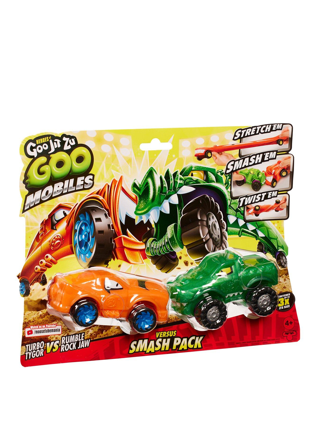 Goojitzu Heroes Of Goo Jit Zu Goo Mobiles Smash Up Verses Pack - Tygor Vs Rock Jaw