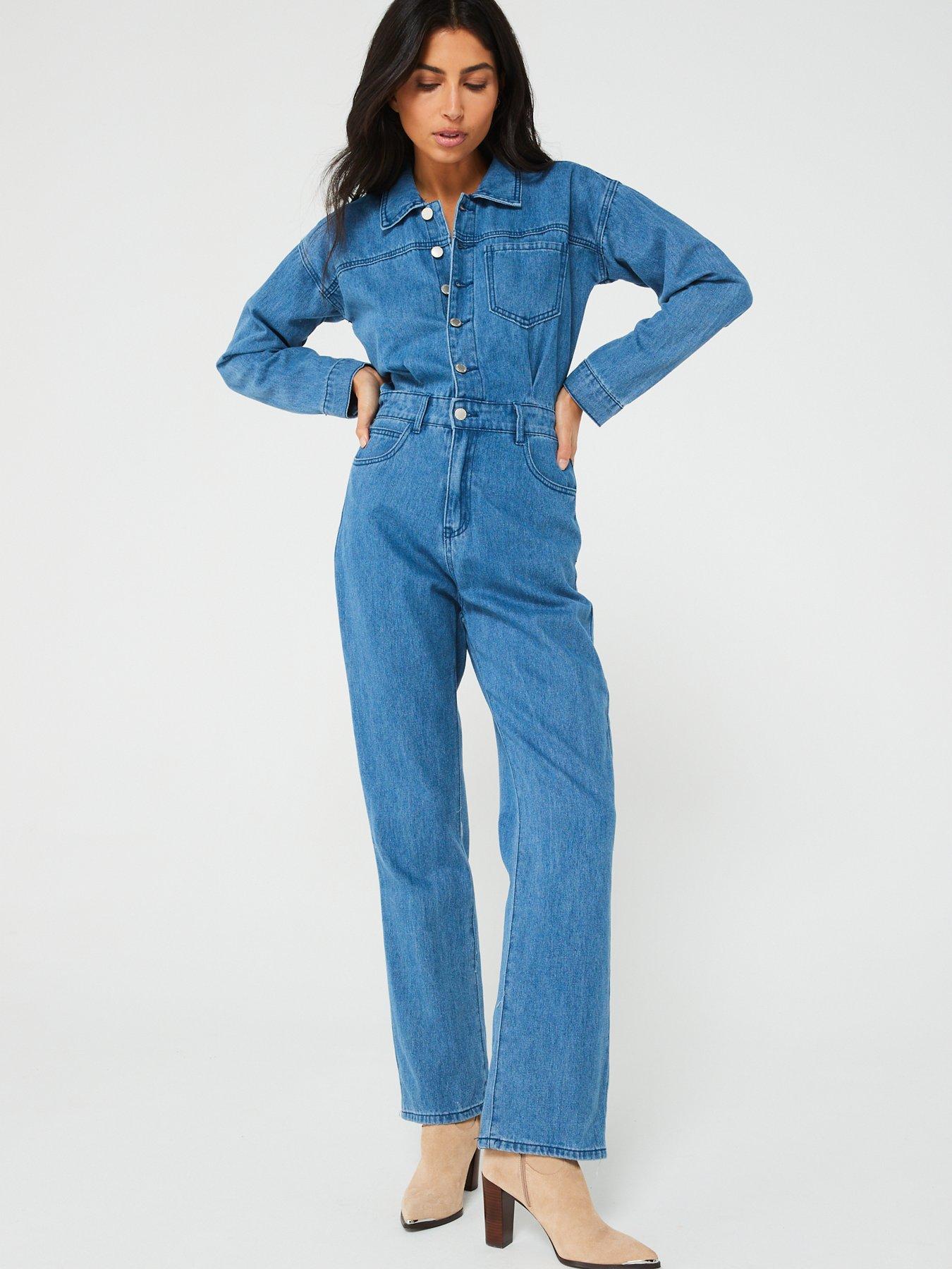 Fat face hot sale denim jumpsuit