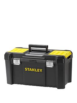 Product photograph of Stanley Fatmax Stst1-75521 Essential 19-inch Toolbox With Metal Latches - Black Yellow from very.co.uk