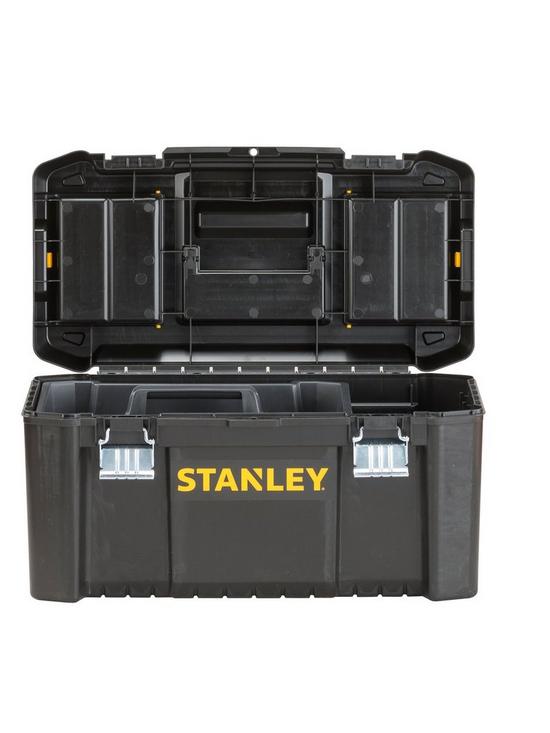stillFront image of stanley-fatmax-stst1-75521-essential-19-inchnbsptoolbox-with-metal-latches-blackyellow