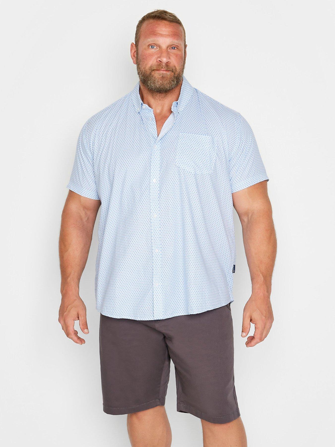 undefined Geo Mini Flower Poplin Shirt - Navy