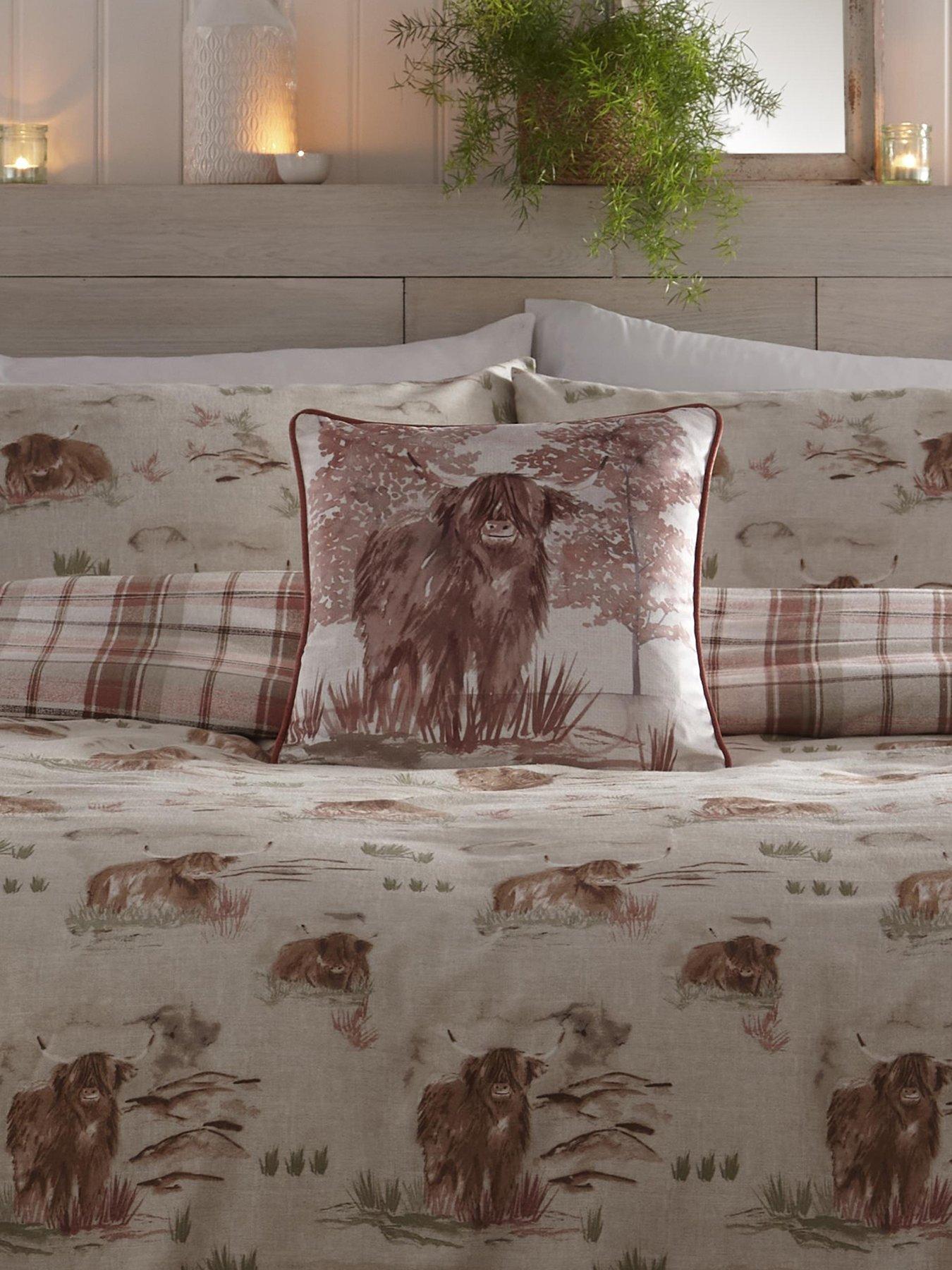undefined Hanson Highland Cow Velvet Cushion