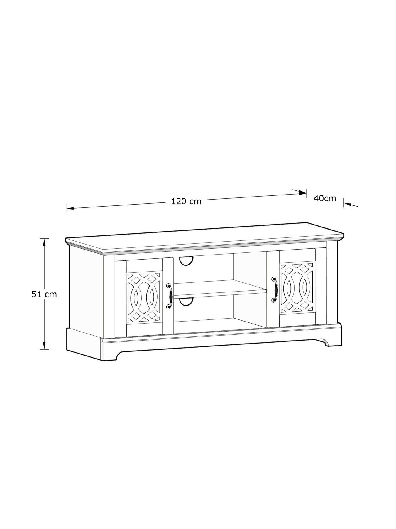 Image 6 of 6 of GFW Amelie TV Unit - fits&nbsp;up to 49 inch - Light grey