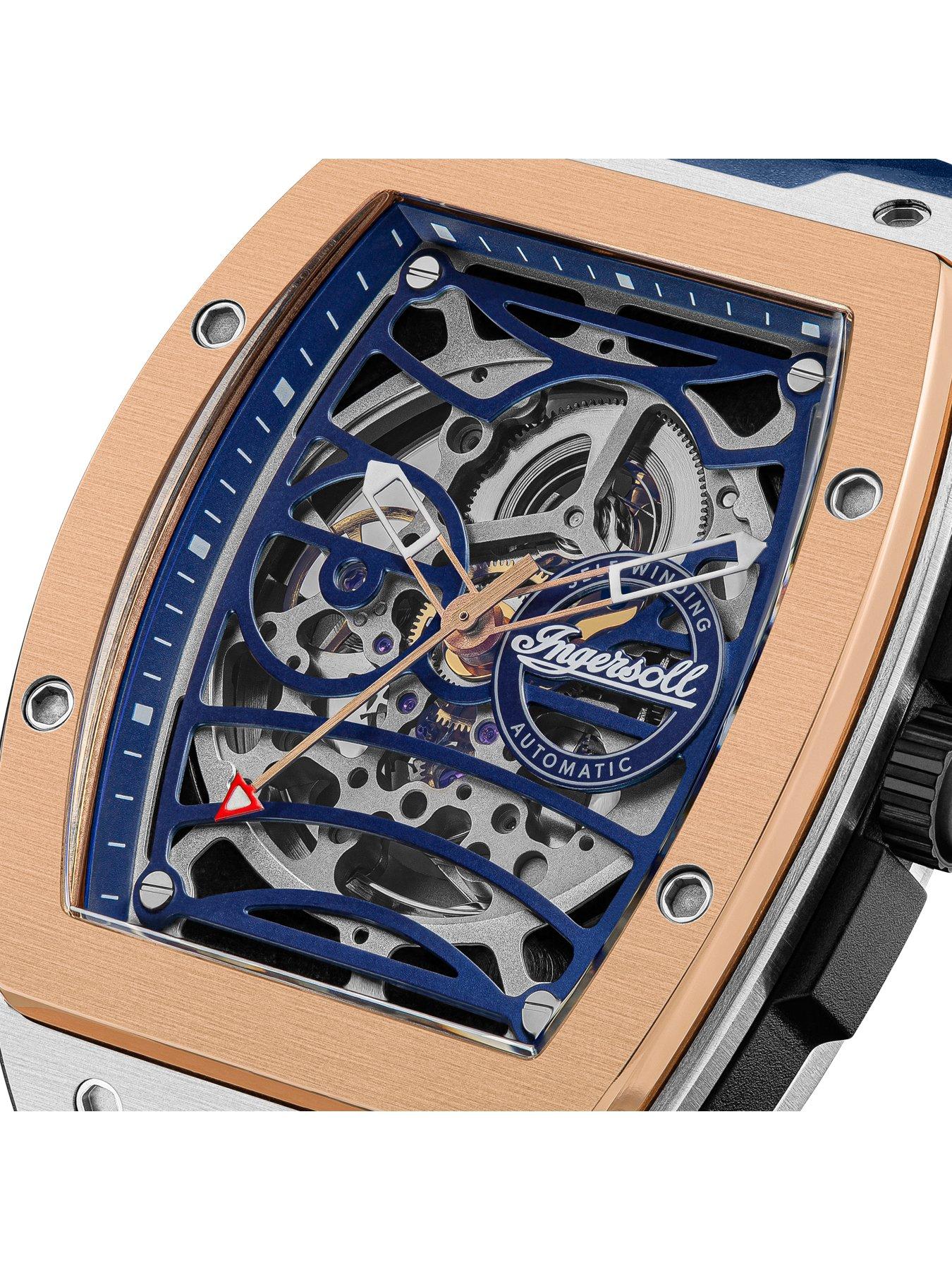 Orologio Automatico Uomo Ingersoll 1892 The Charles – 44 Mm, Quadrante Scheletrato, Acciaio Inox
