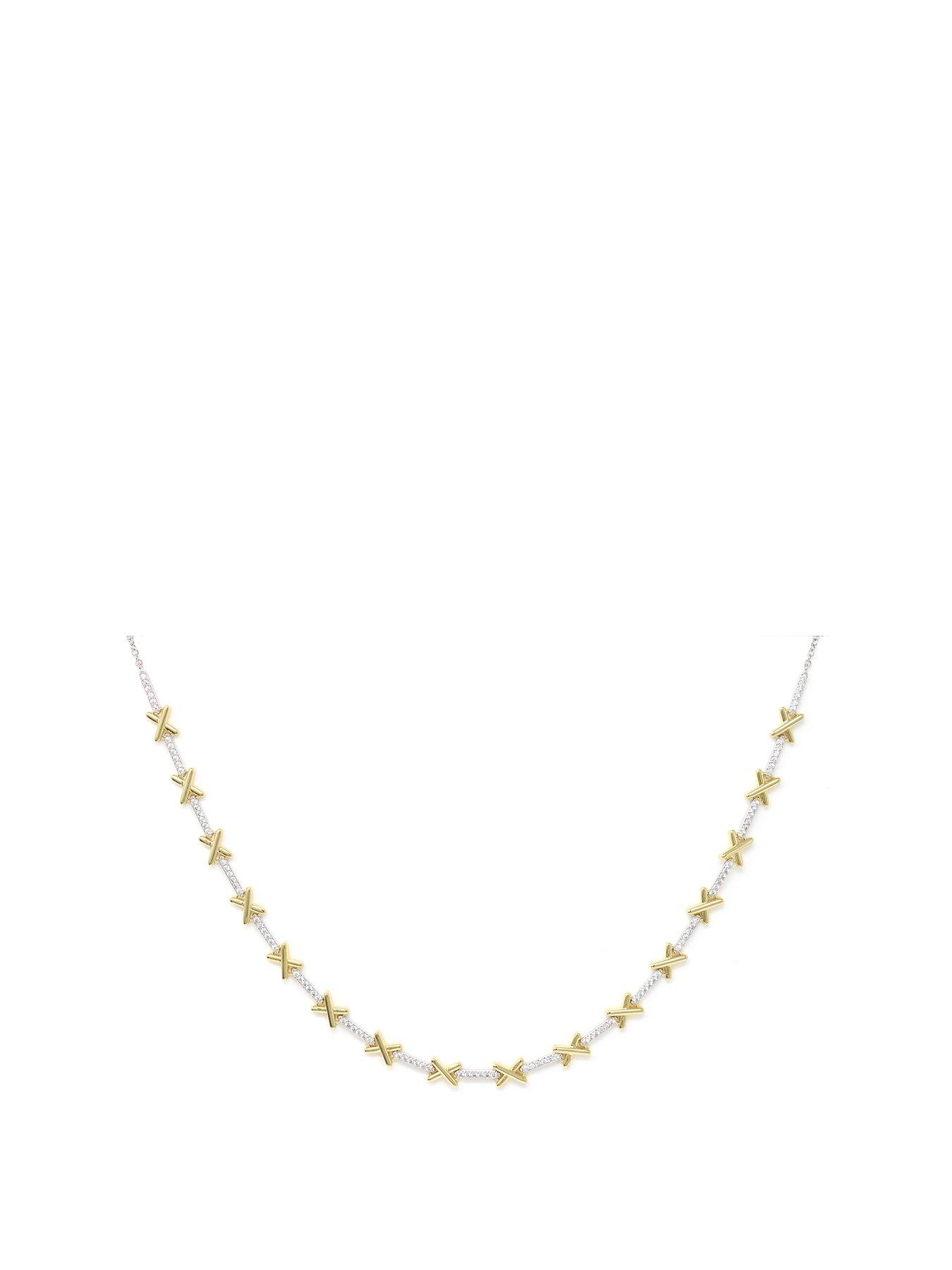 Say It With Luxe Kiss Tennis Necklace