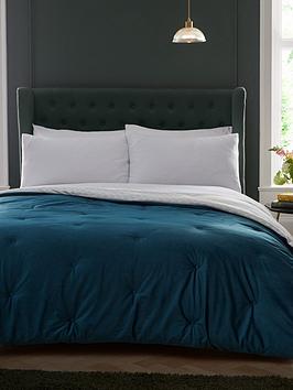 Product photograph of Appletree Austell Velvet Bedspread - Teal from very.co.uk