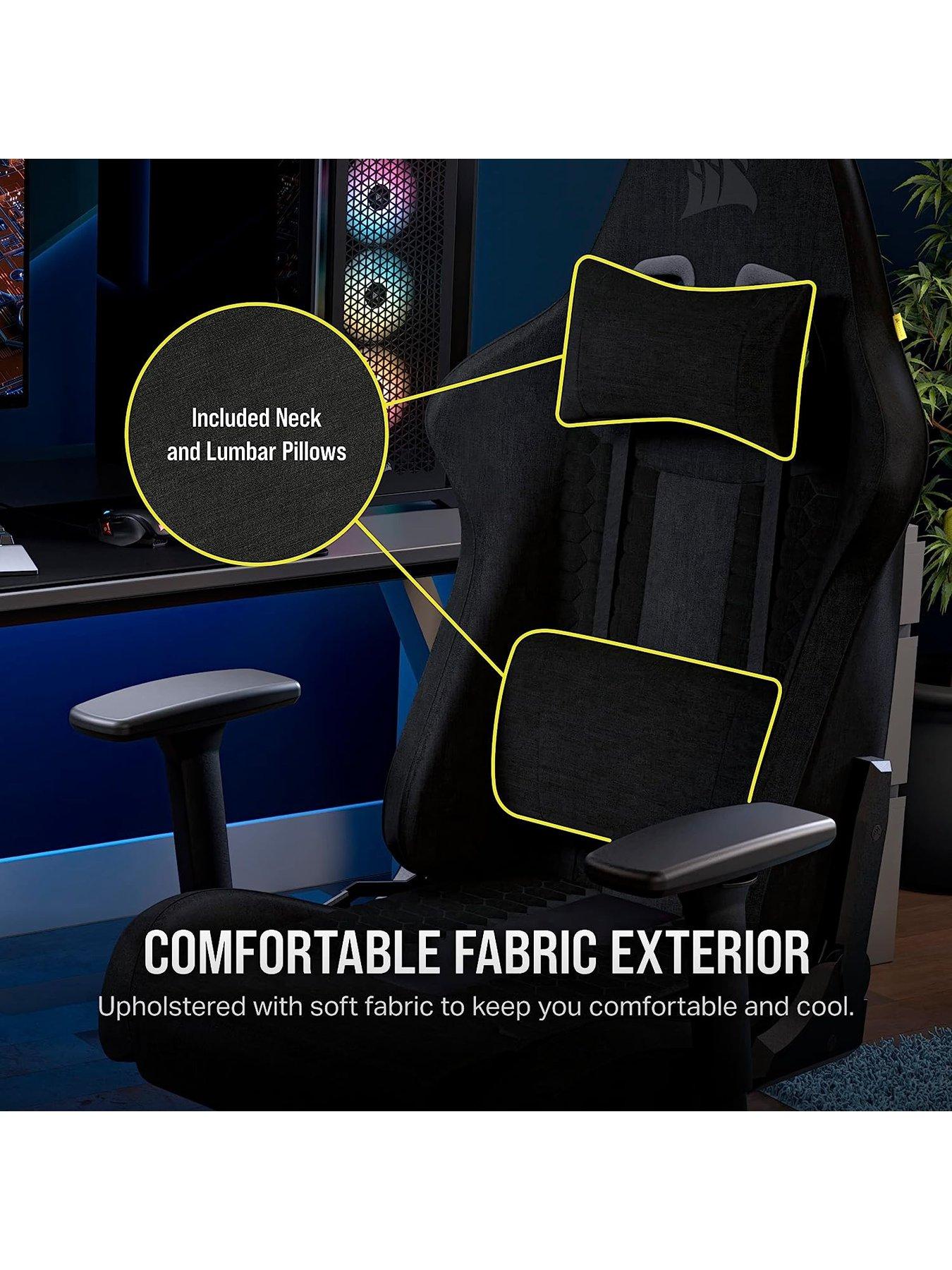 Image 3 of 5 of CORSAIR TC100 RELAXED Gaming Chair&nbsp;- Fabric (Black)