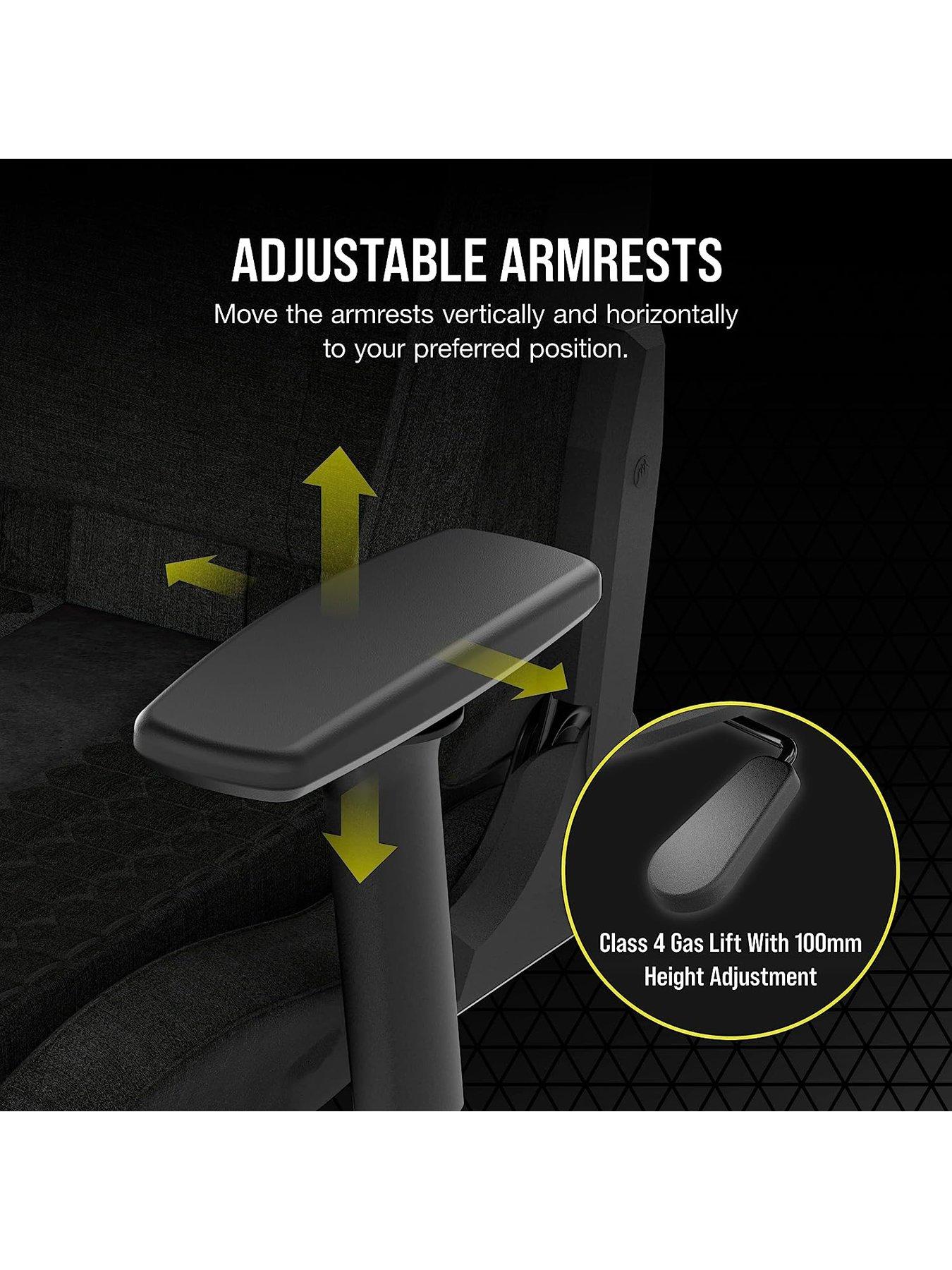 Image 4 of 5 of CORSAIR TC100 RELAXED Gaming Chair&nbsp;- Fabric (Black)