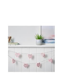 Product photograph of Glow Love Heart Wood String Lights from very.co.uk