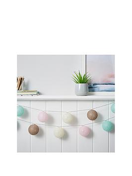 Product photograph of Glow Pom Pom String Lights from very.co.uk