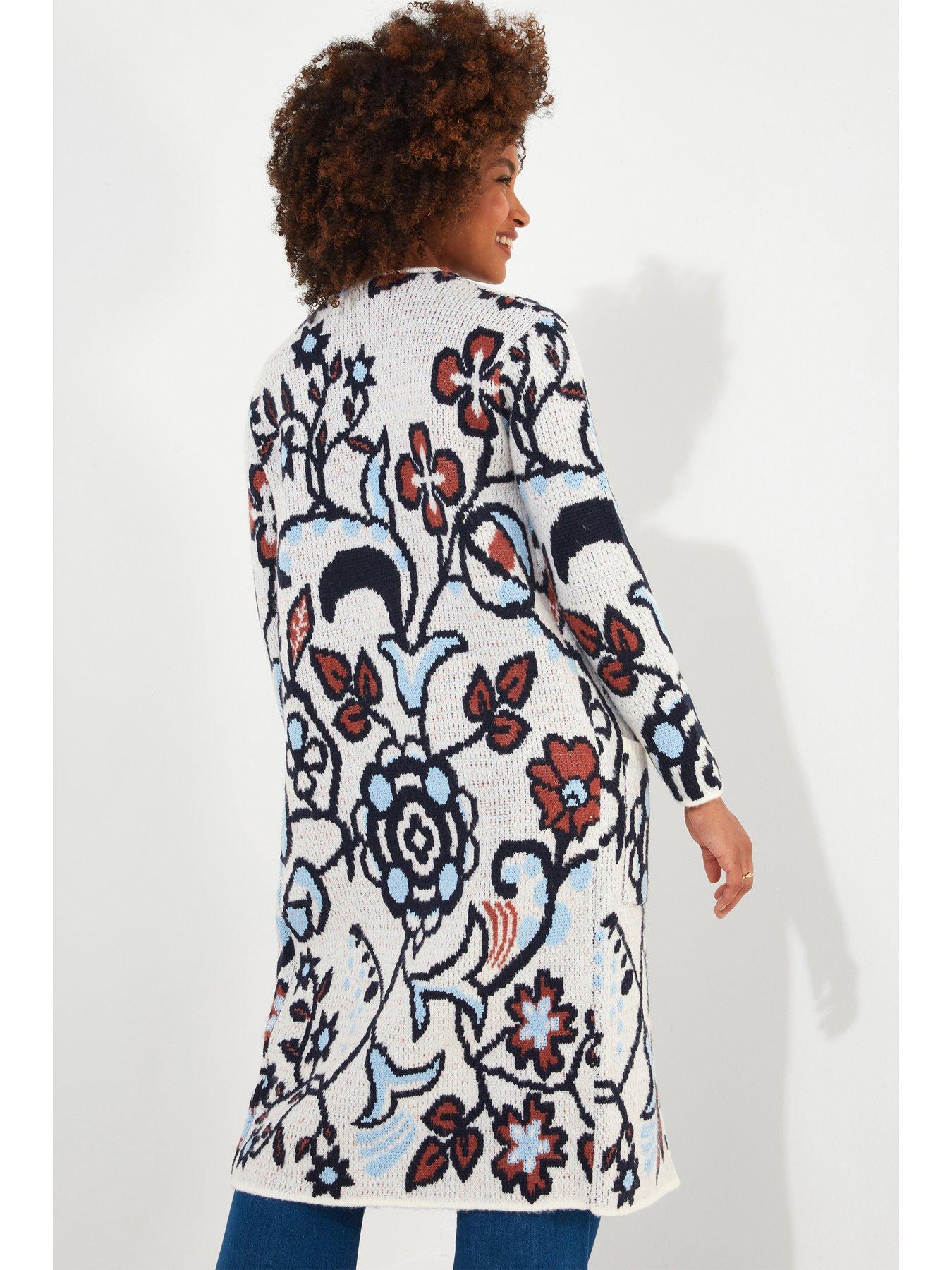 Blue clearance floral cardigan