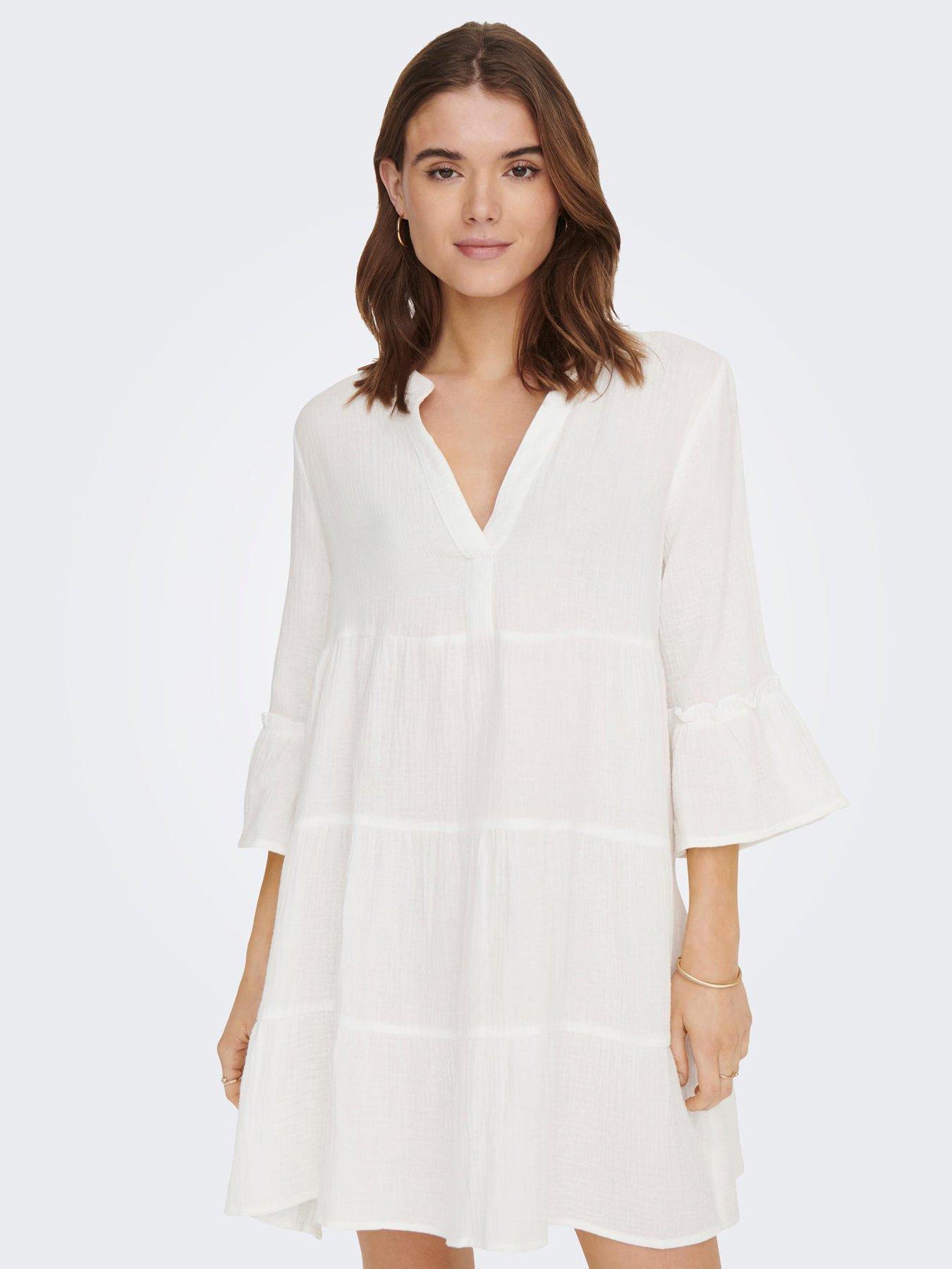 only-thyra-peplon-dress-white