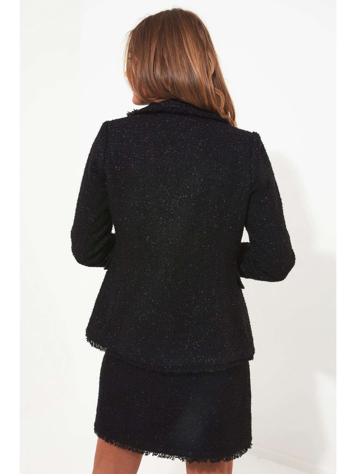 Joe Browns Tremendously Tweed Blazer - Black | very.co.uk