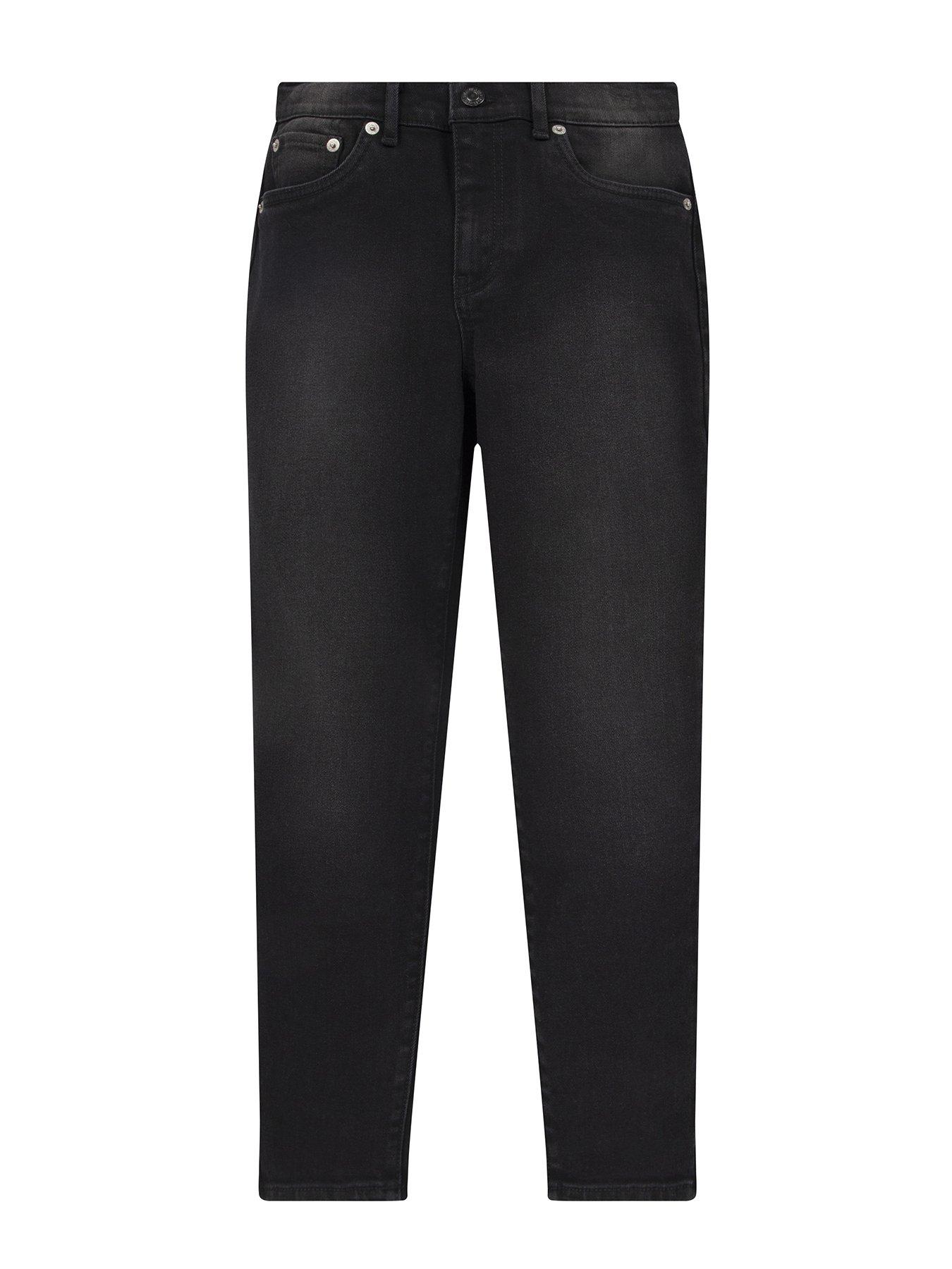 Levi's Girls Mini Mom Jeans - Black | very.co.uk