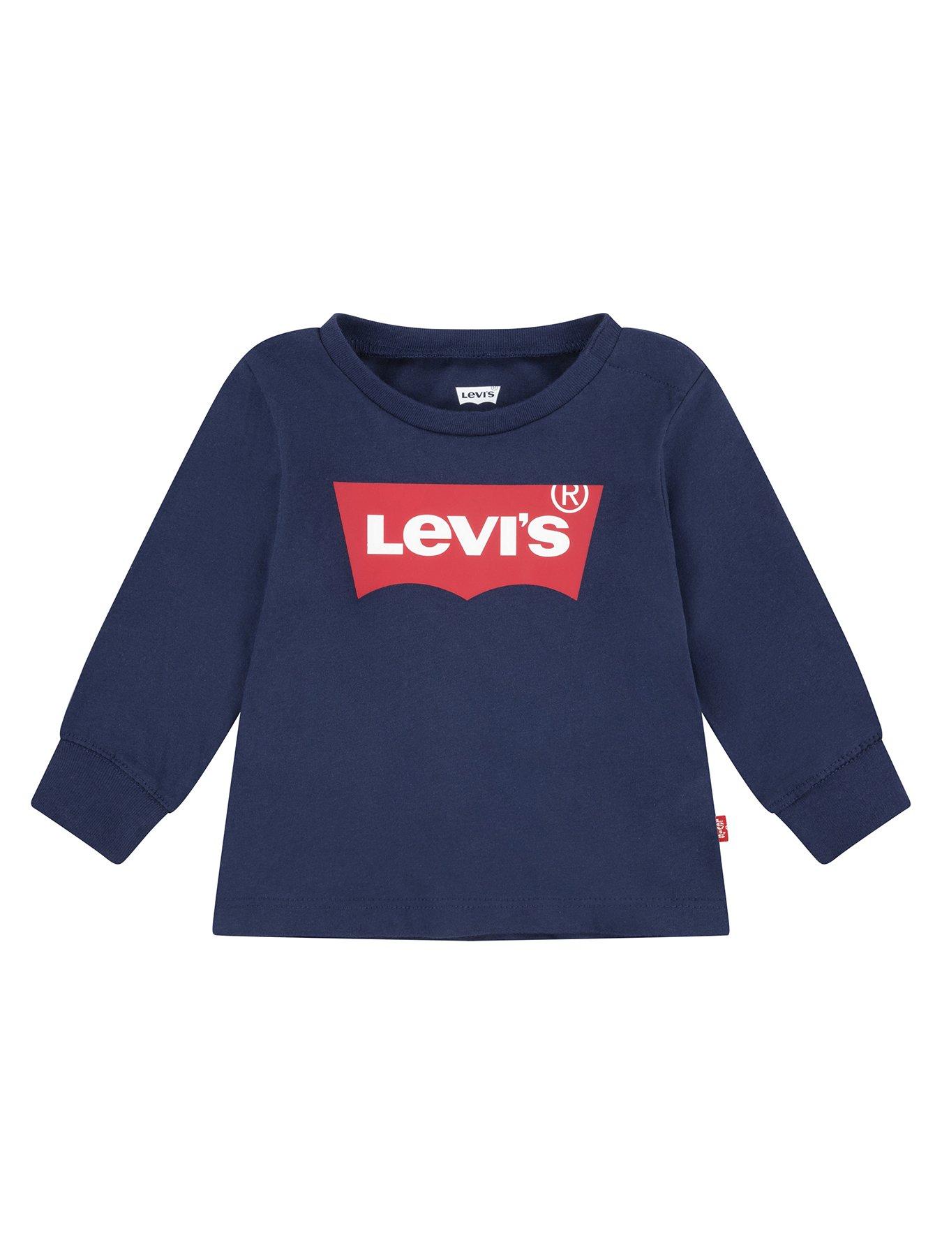 Levi's White Red Bat Wing Logo Classic Short Sleeve T-Shirt Youth