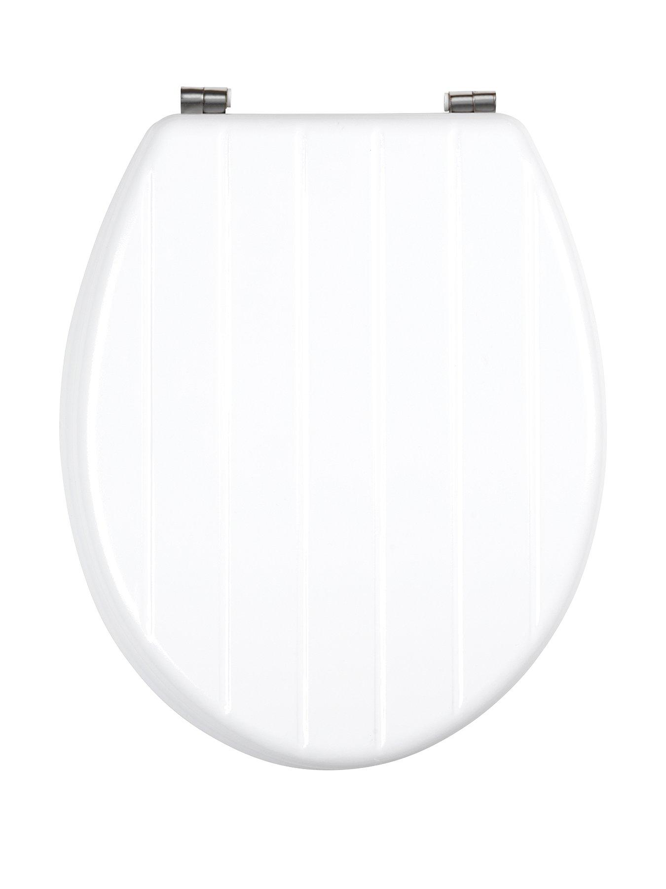Product photograph of Beldray Tongue Groove Wooden Toilet Seat from very.co.uk