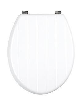 Product photograph of Beldray Tongue Groove Wooden Toilet Seat from very.co.uk